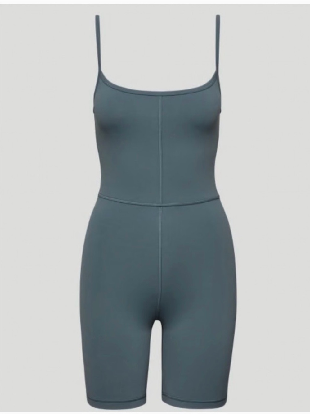 Aritzia Wilfred Free Slate Blue One-Piece Workout Romper